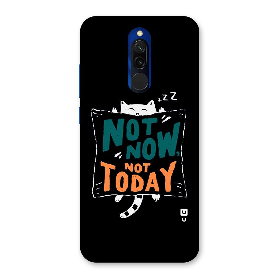 Lazy Cat Not Today Back Case for Redmi 8