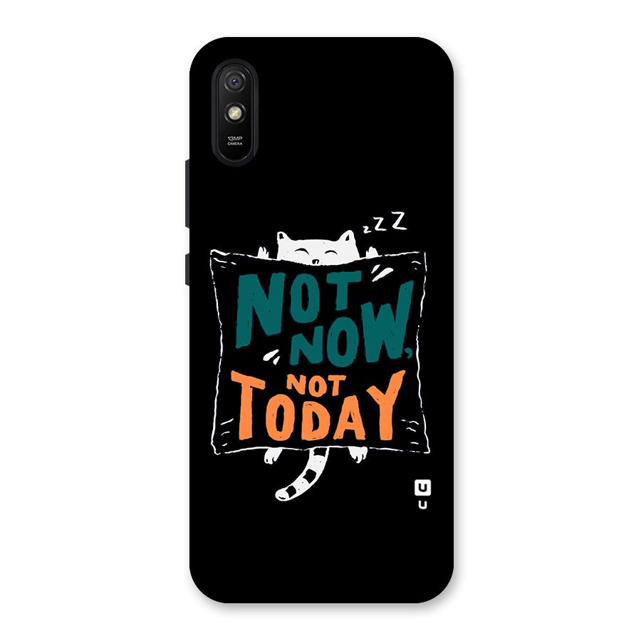 Lazy Cat Not Today Back Case for Redmi 9A