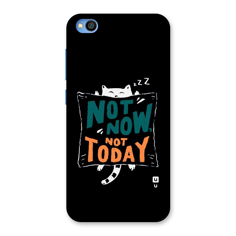 Lazy Cat Not Today Back Case for Redmi Go