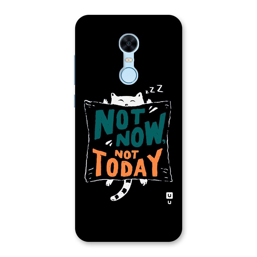 Lazy Cat Not Today Back Case for Redmi Note 5