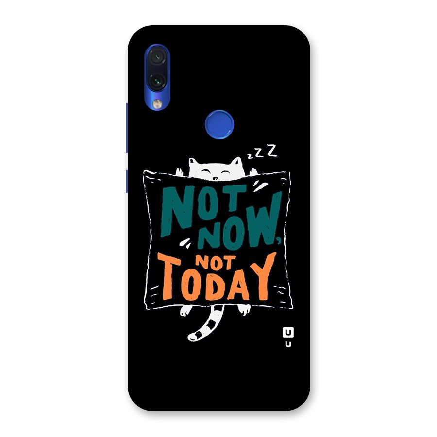 Lazy Cat Not Today Back Case for Redmi Note 7