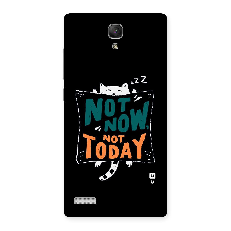 Lazy Cat Not Today Back Case for Redmi Note Prime