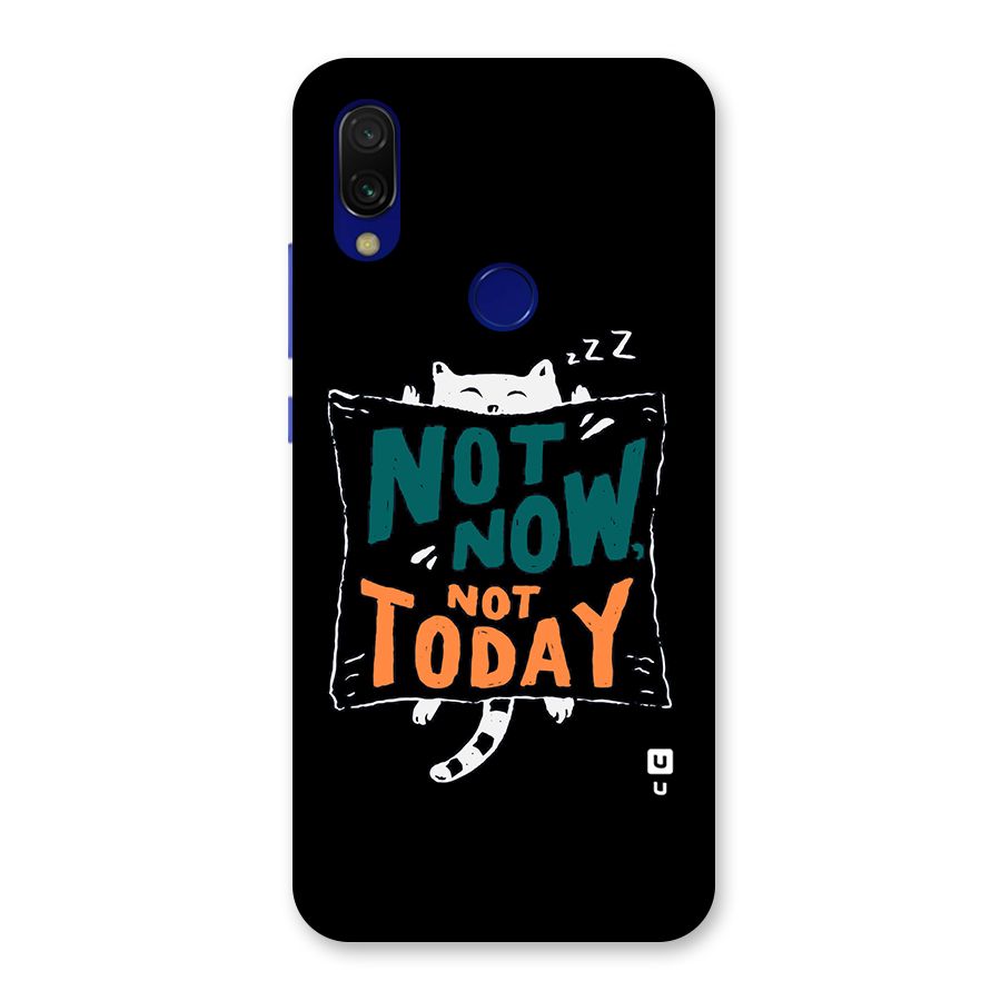 Lazy Cat Not Today Back Case for Redmi Y3