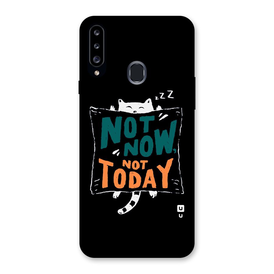 Lazy Cat Not Today Back Case for Samsung Galaxy A20s