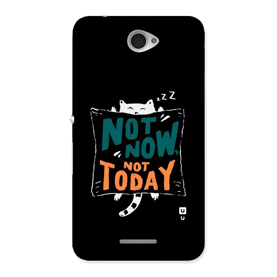 Lazy Cat Not Today Back Case for Sony Xperia E4