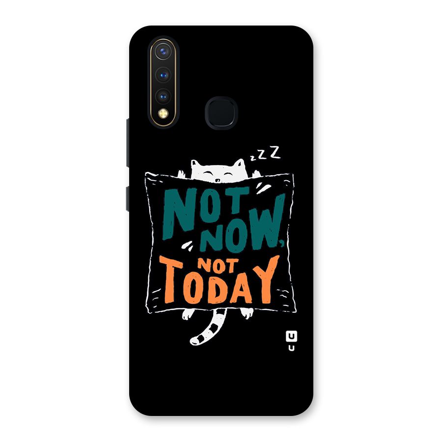 Lazy Cat Not Today Back Case for Vivo U20