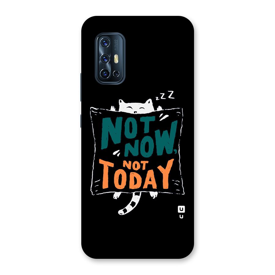 Lazy Cat Not Today Back Case for Vivo V17