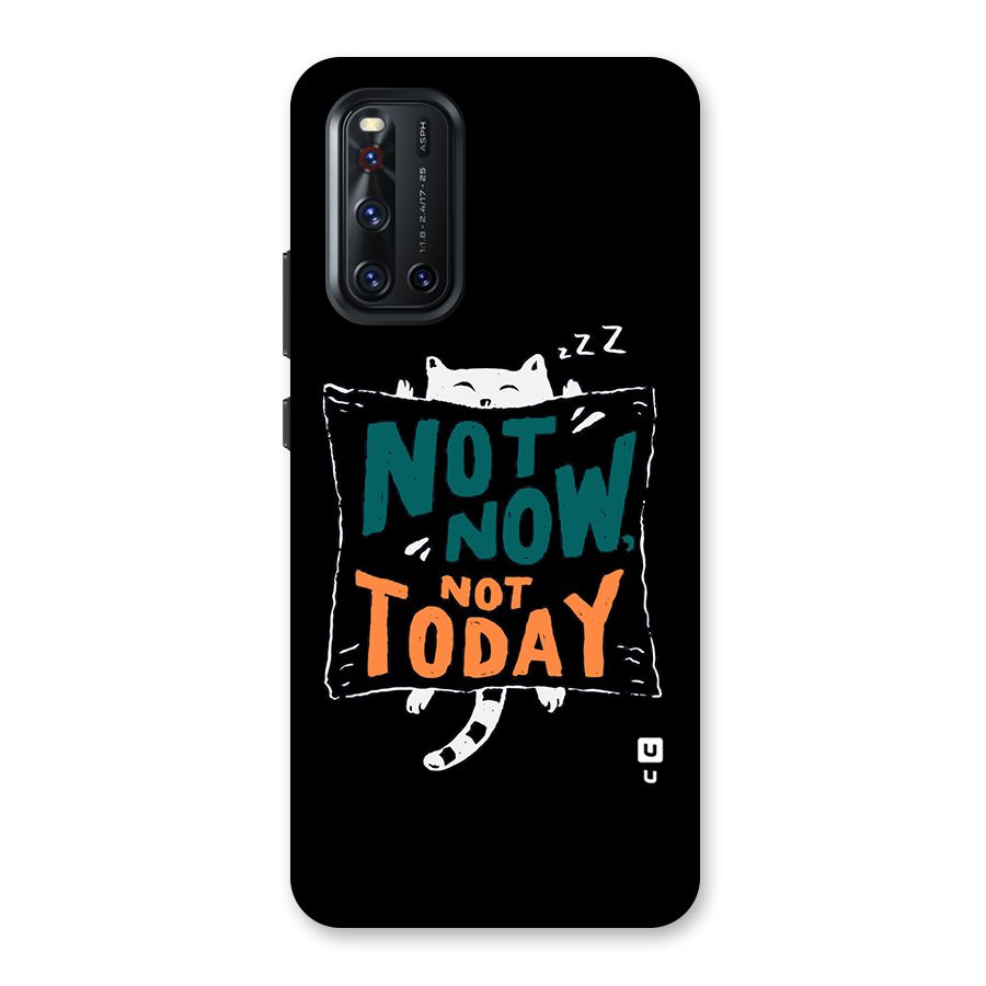 Lazy Cat Not Today Back Case for Vivo V19