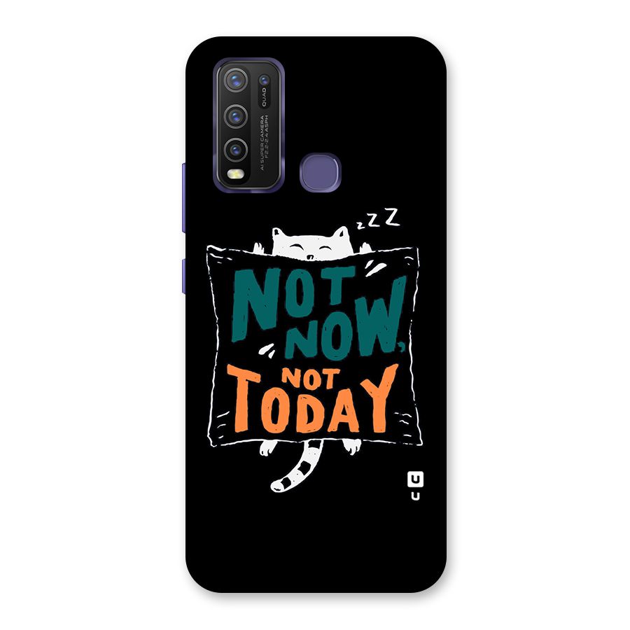 Lazy Cat Not Today Back Case for Vivo Y50