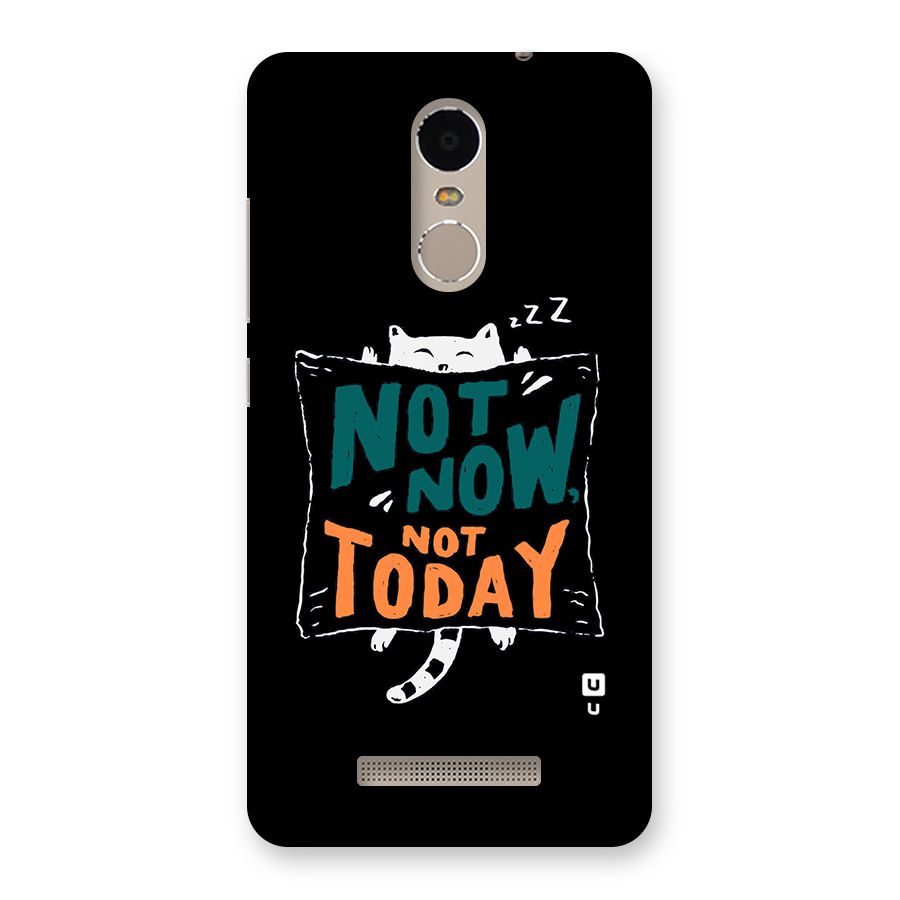 Lazy Cat Not Today Back Case for Xiaomi Redmi Note 3