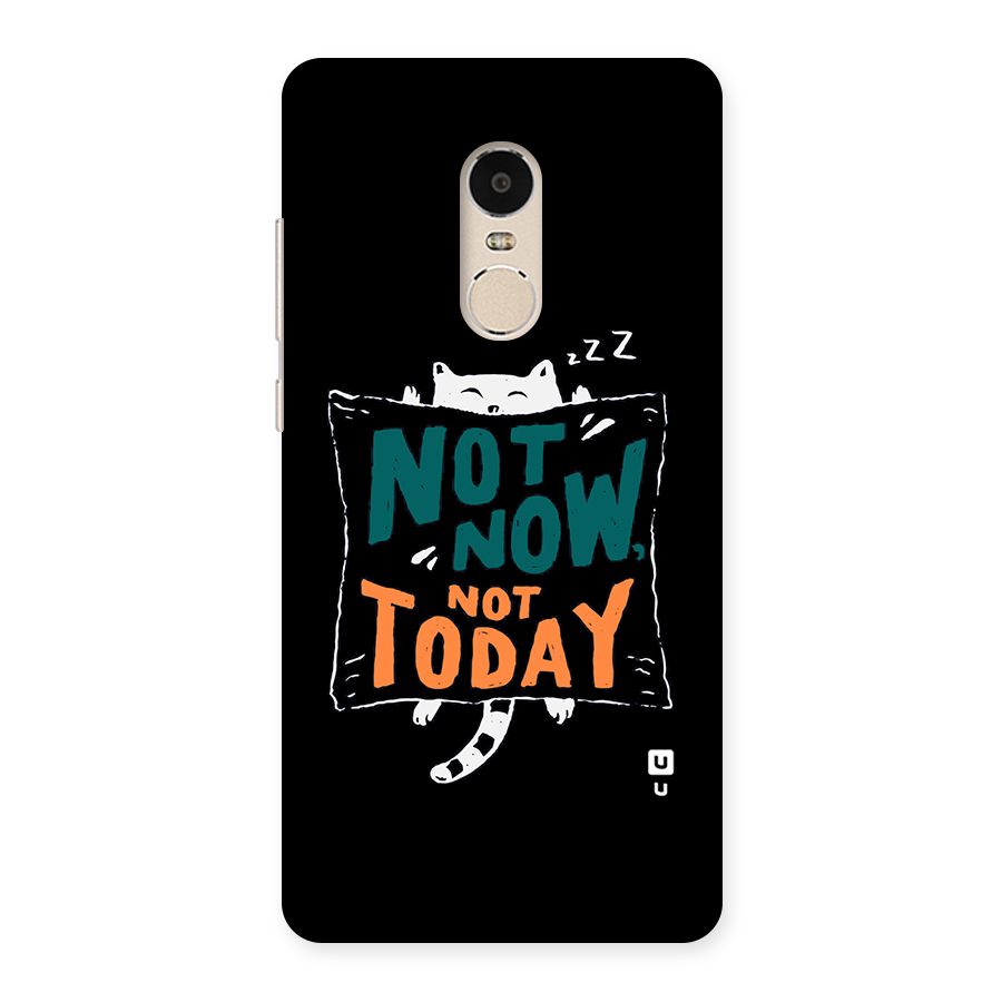 Lazy Cat Not Today Back Case for Xiaomi Redmi Note 4