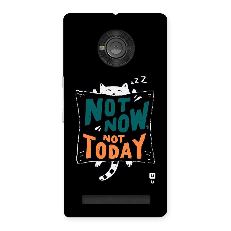 Lazy Cat Not Today Back Case for Yu Yunique