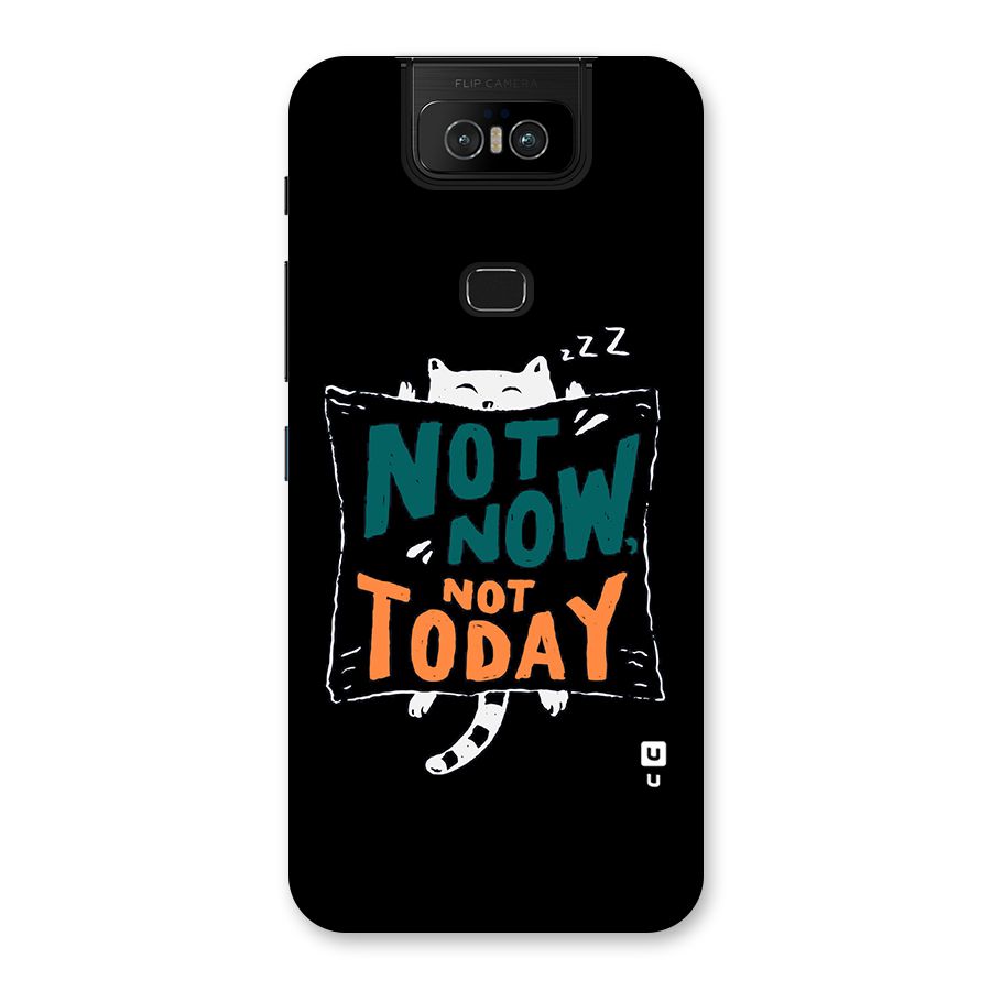 Lazy Cat Not Today Back Case for Zenfone 6z