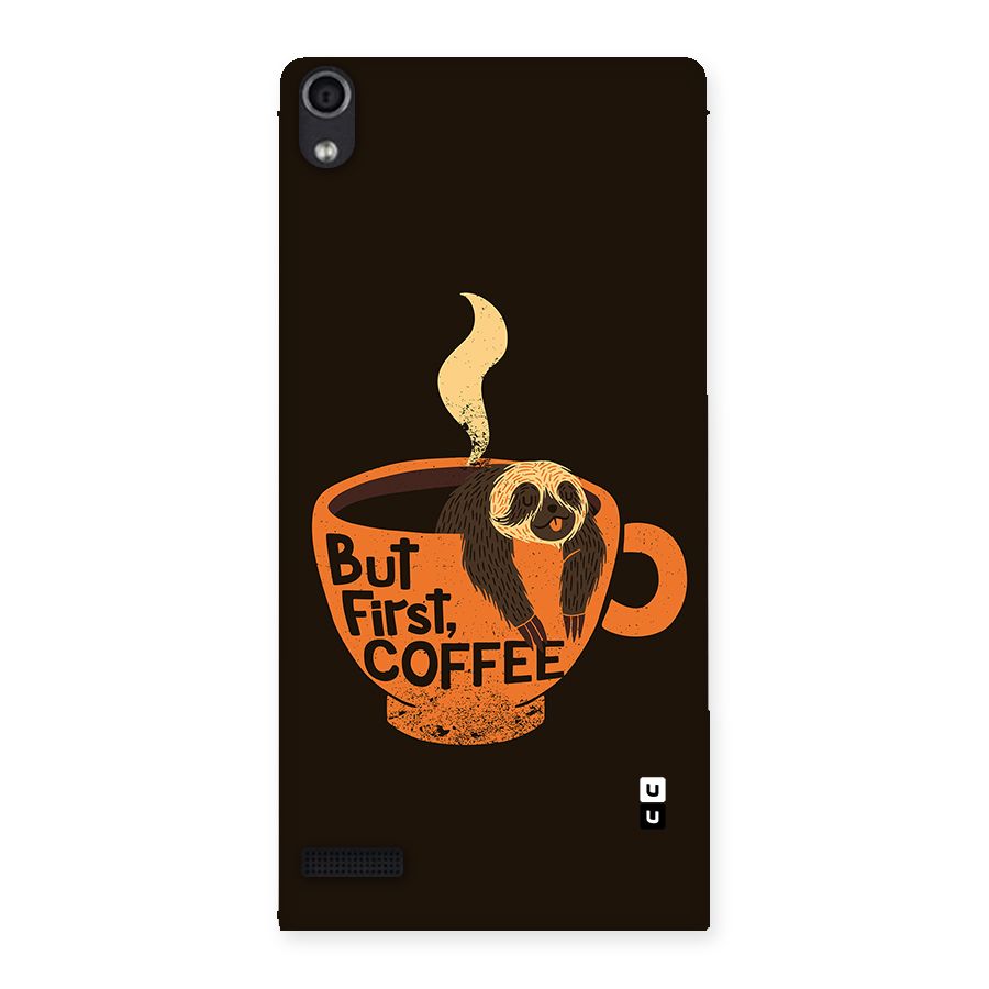 Lazy Coffee Back Case for Ascend P6