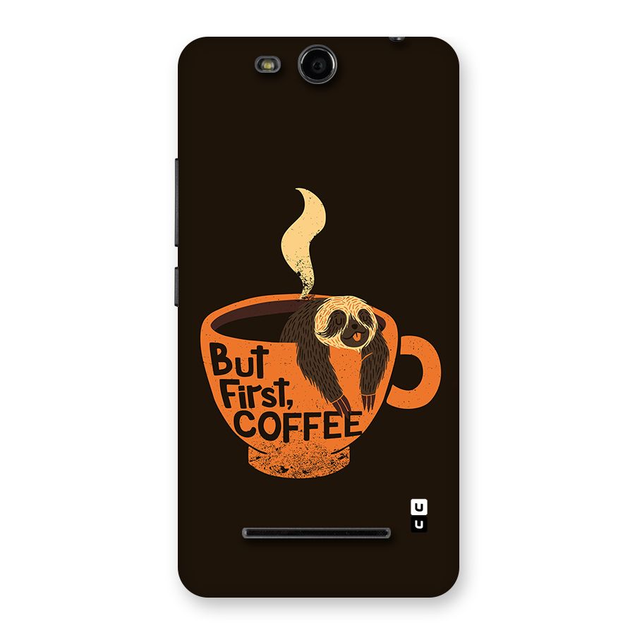 Lazy Coffee Back Case for Canvas Juice 3 Q392