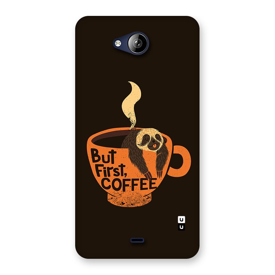 Lazy Coffee Back Case for Canvas Play Q355