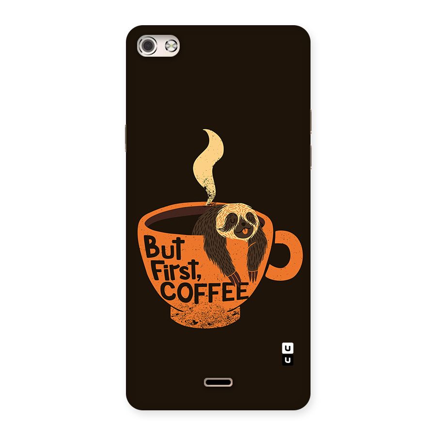 Lazy Coffee Back Case for Canvas Silver 5