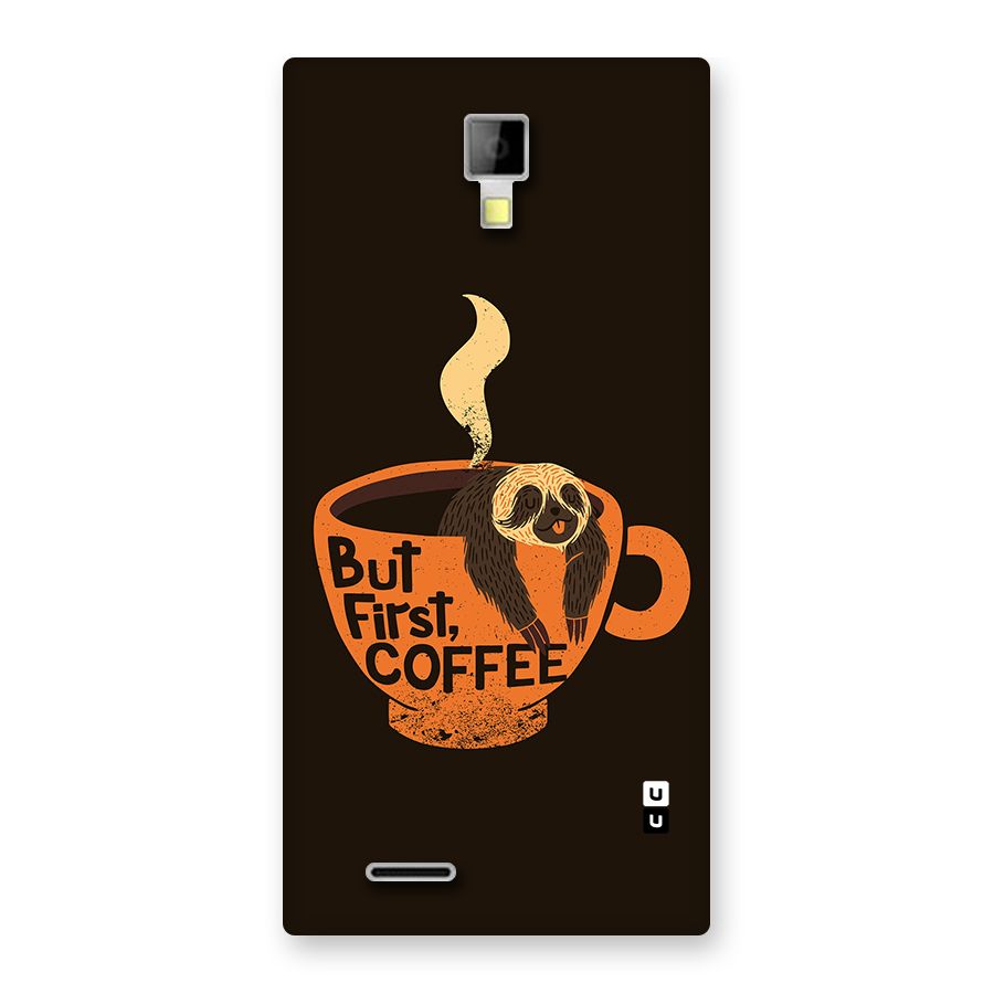 Lazy Coffee Back Case for Canvas Xpress A99