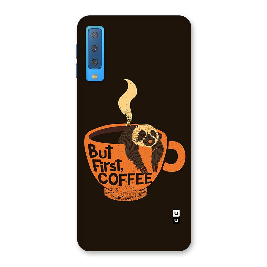 Lazy Coffee Back Case for Galaxy A7 (2018)