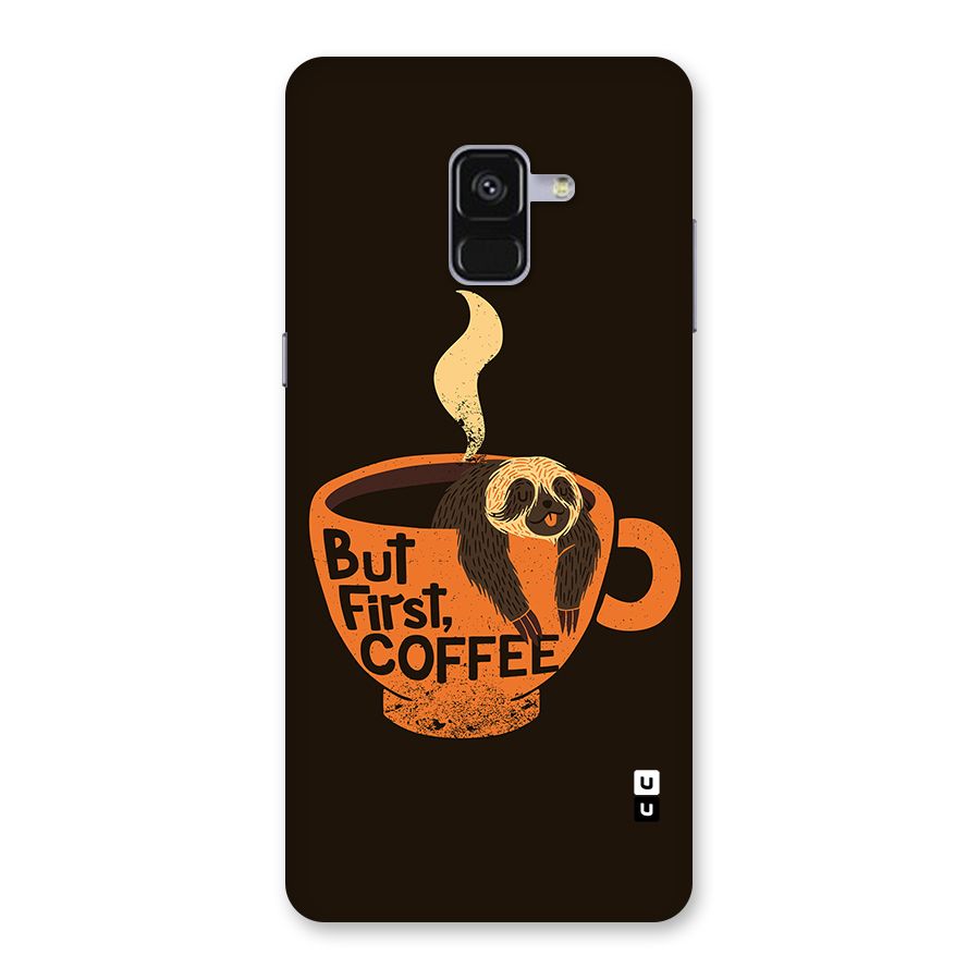 Lazy Coffee Back Case for Galaxy A8 Plus