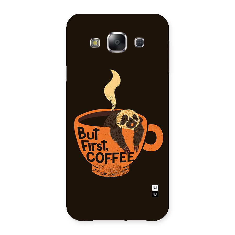 Lazy Coffee Back Case for Galaxy E5