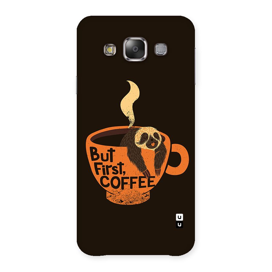 Lazy Coffee Back Case for Galaxy E7