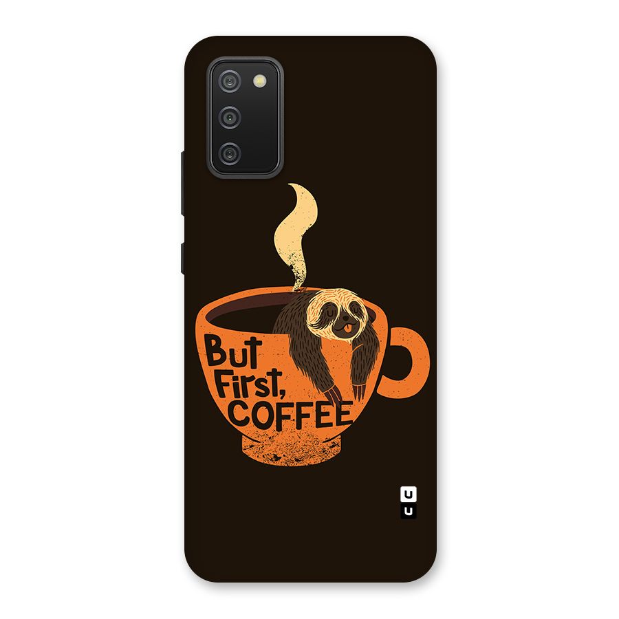 Lazy Coffee Back Case for Galaxy F02s