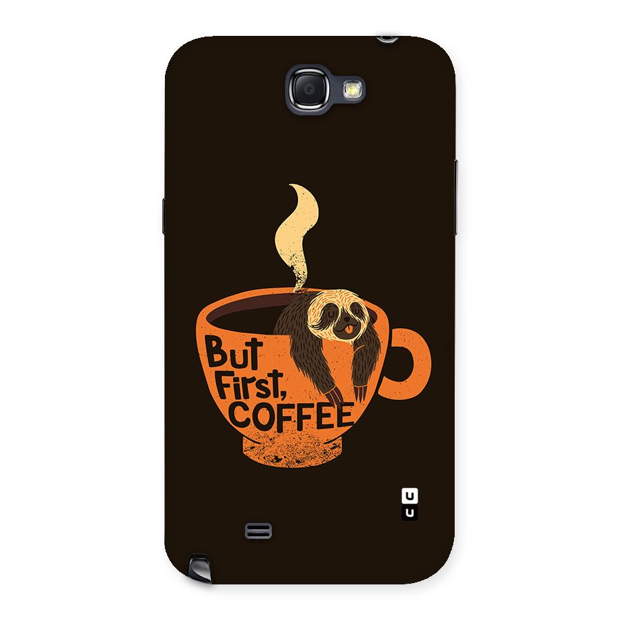 Lazy Coffee Back Case for Galaxy Note 2