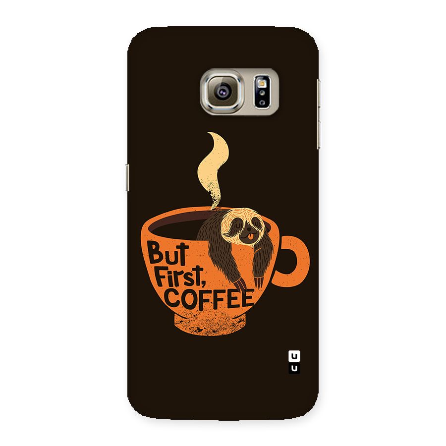 Lazy Coffee Back Case for Galaxy S6 edge