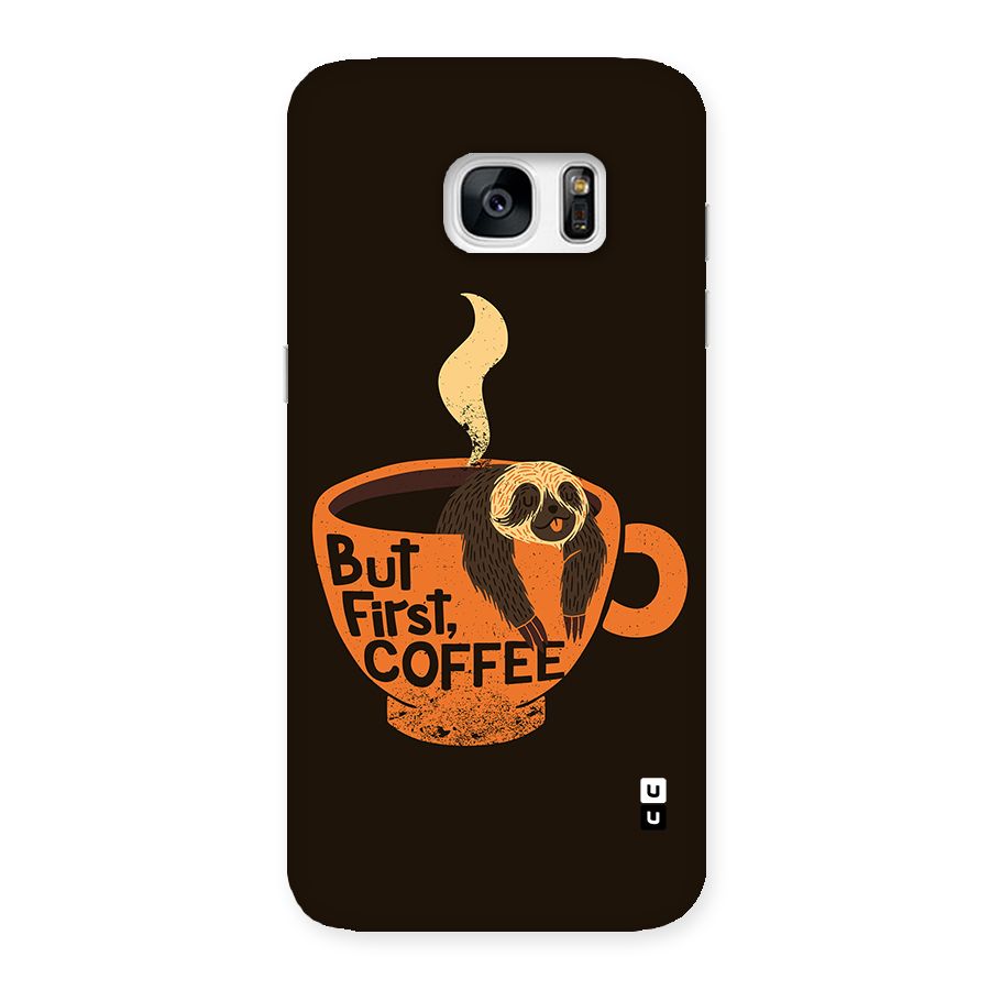 Lazy Coffee Back Case for Galaxy S7 Edge