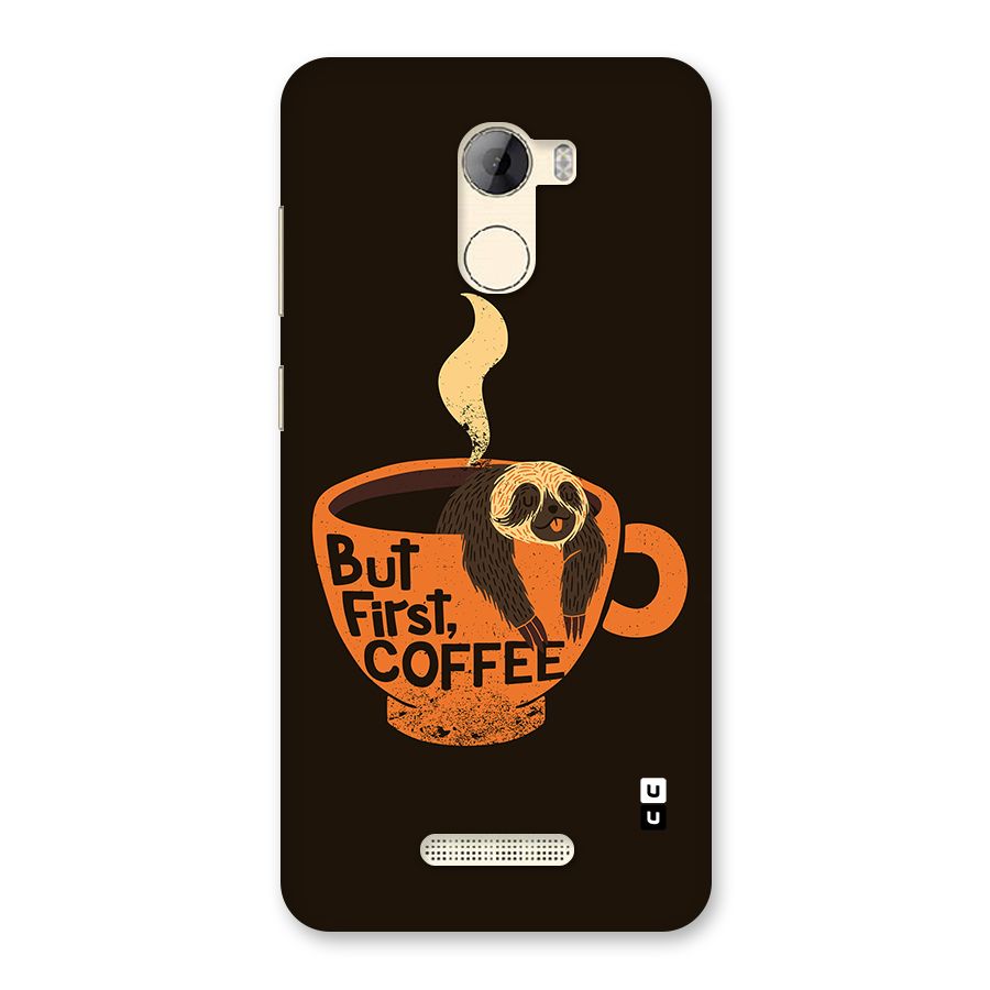 Lazy Coffee Back Case for Gionee A1 LIte