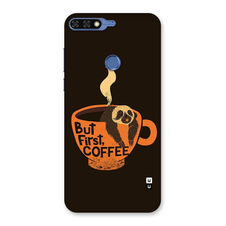 Lazy Coffee Back Case for Honor 7C
