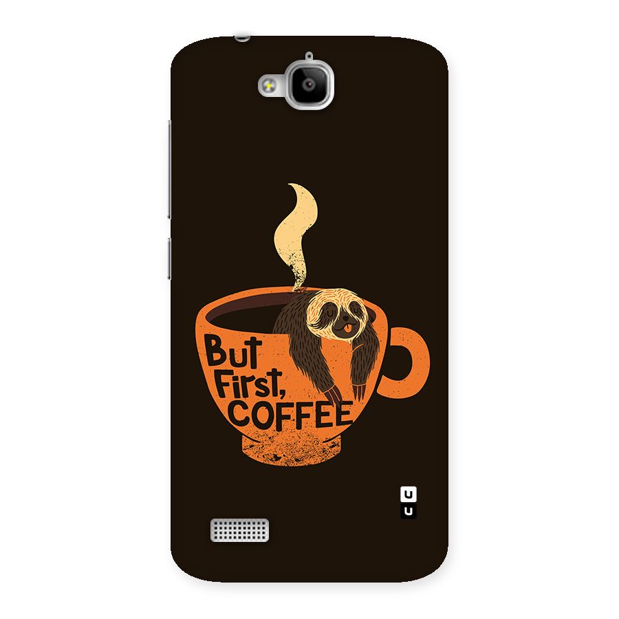 Lazy Coffee Back Case for Honor Holly
