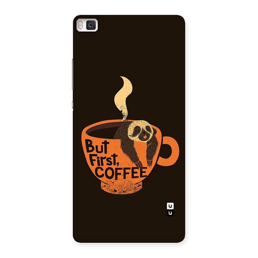 Lazy Coffee Back Case for Huawei P8