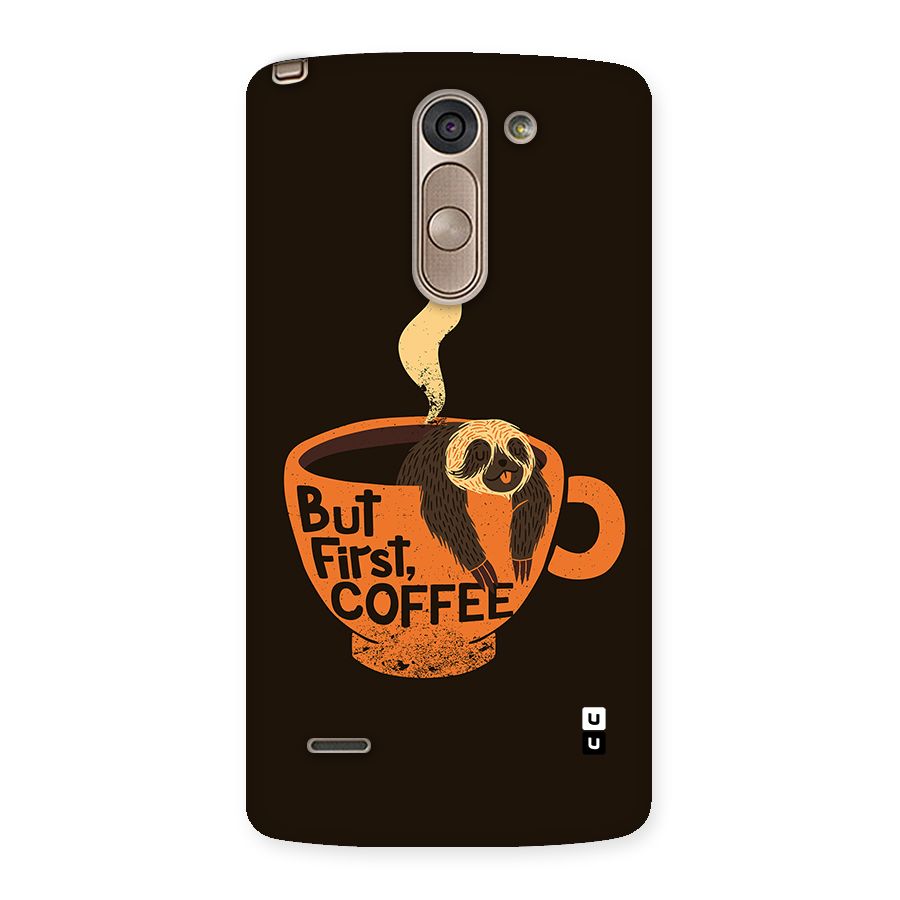 Lazy Coffee Back Case for LG G3 Stylus