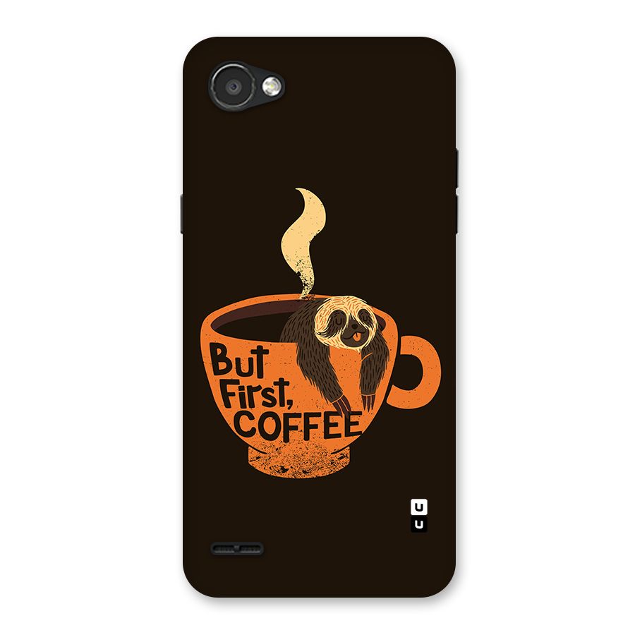 Lazy Coffee Back Case for LG Q6