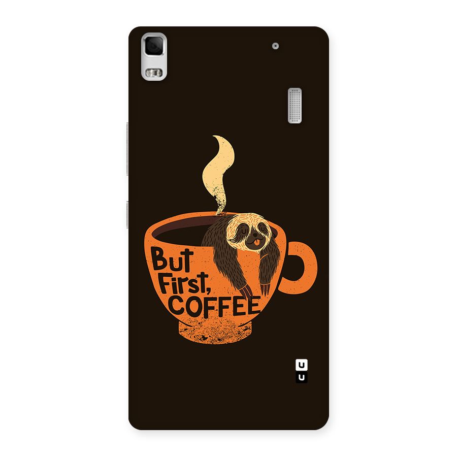 Lazy Coffee Back Case for Lenovo K3 Note