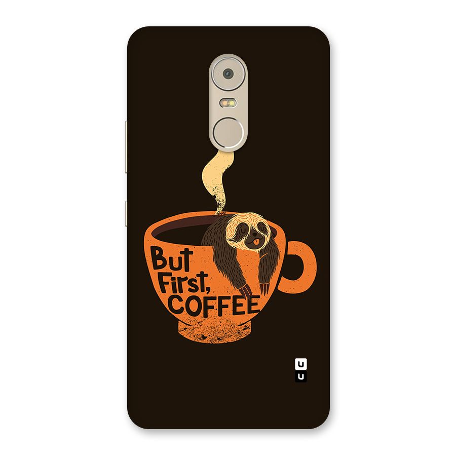 Lazy Coffee Back Case for Lenovo K6 Note