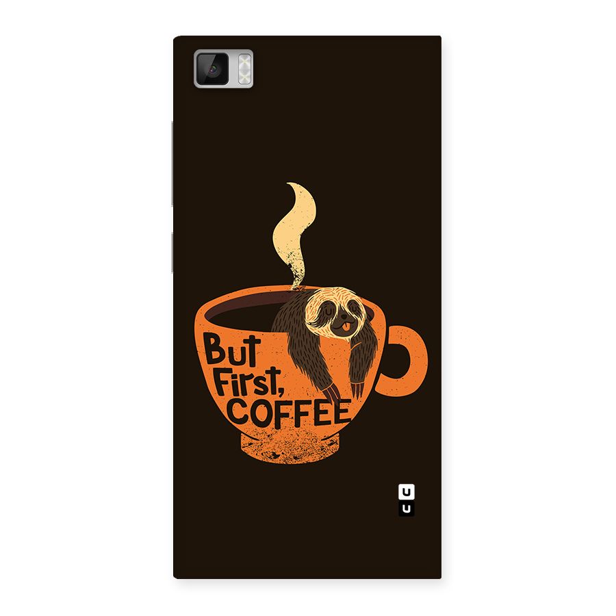 Lazy Coffee Back Case for Mi3