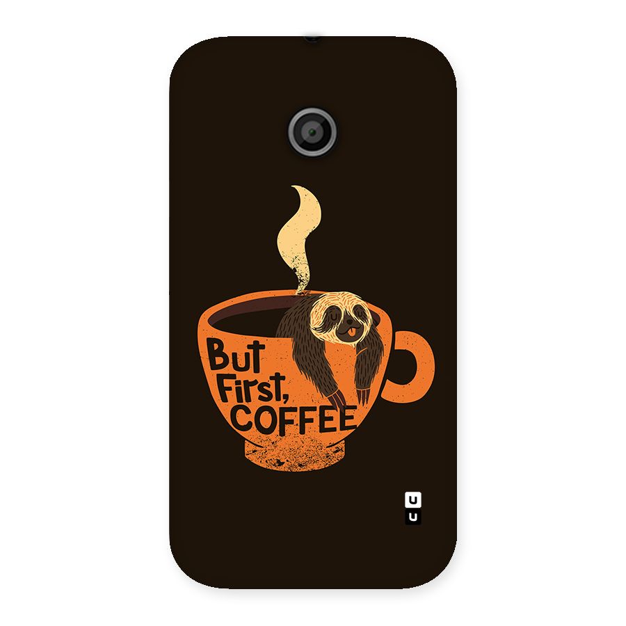 Lazy Coffee Back Case for Moto E