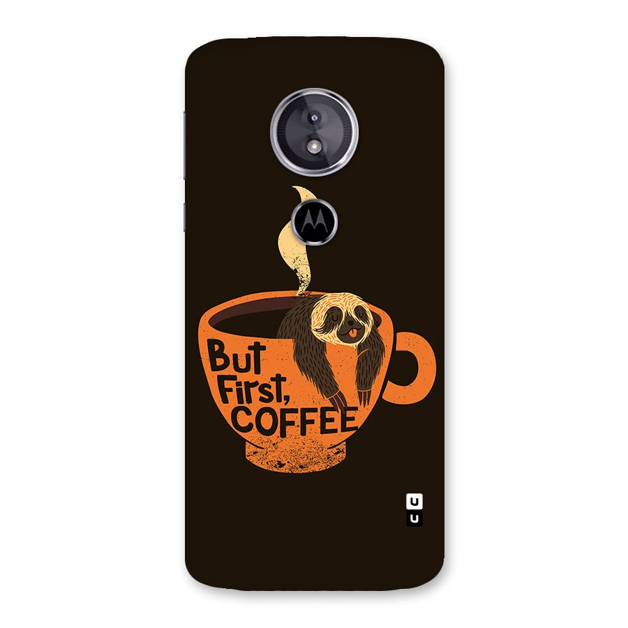 Lazy Coffee Back Case for Moto E5