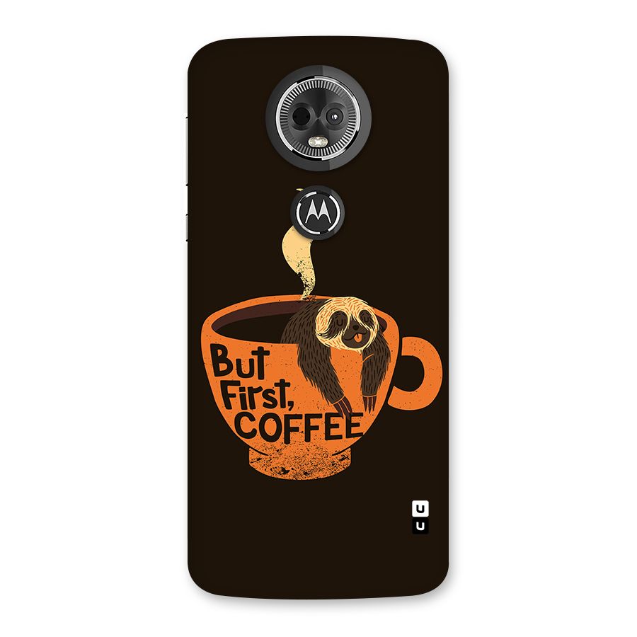 Lazy Coffee Back Case for Moto E5 Plus