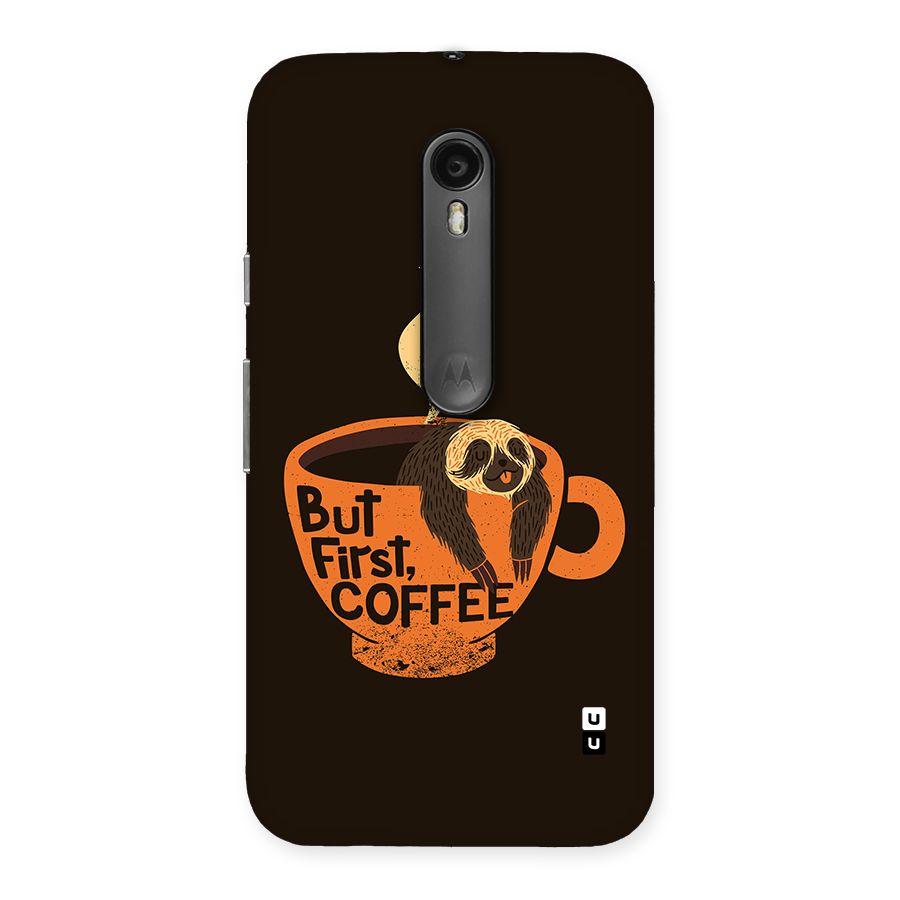 Lazy Coffee Back Case for Moto G3