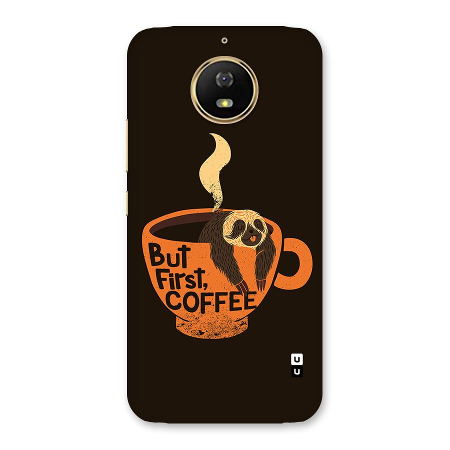 Lazy Coffee Back Case for Moto G5s