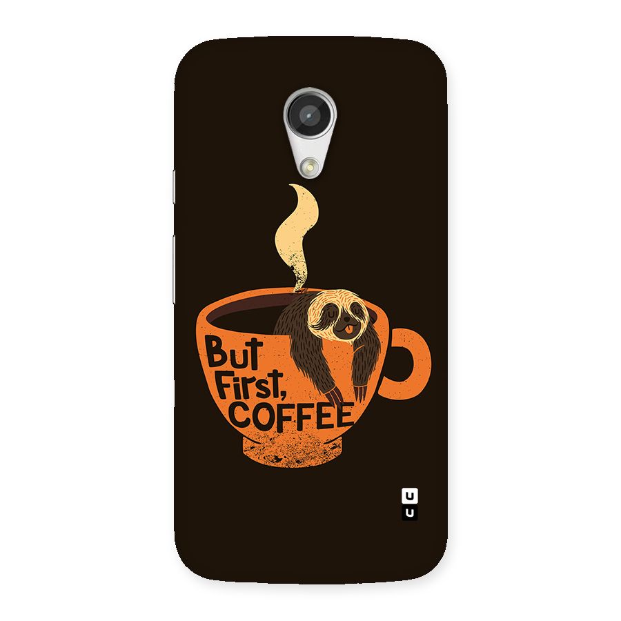 Lazy Coffee Back Case for Moto G 2nd Gen