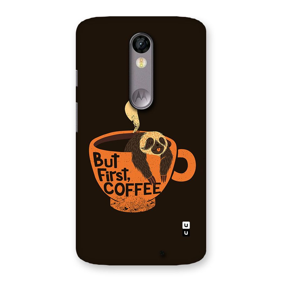 Lazy Coffee Back Case for Moto X Force