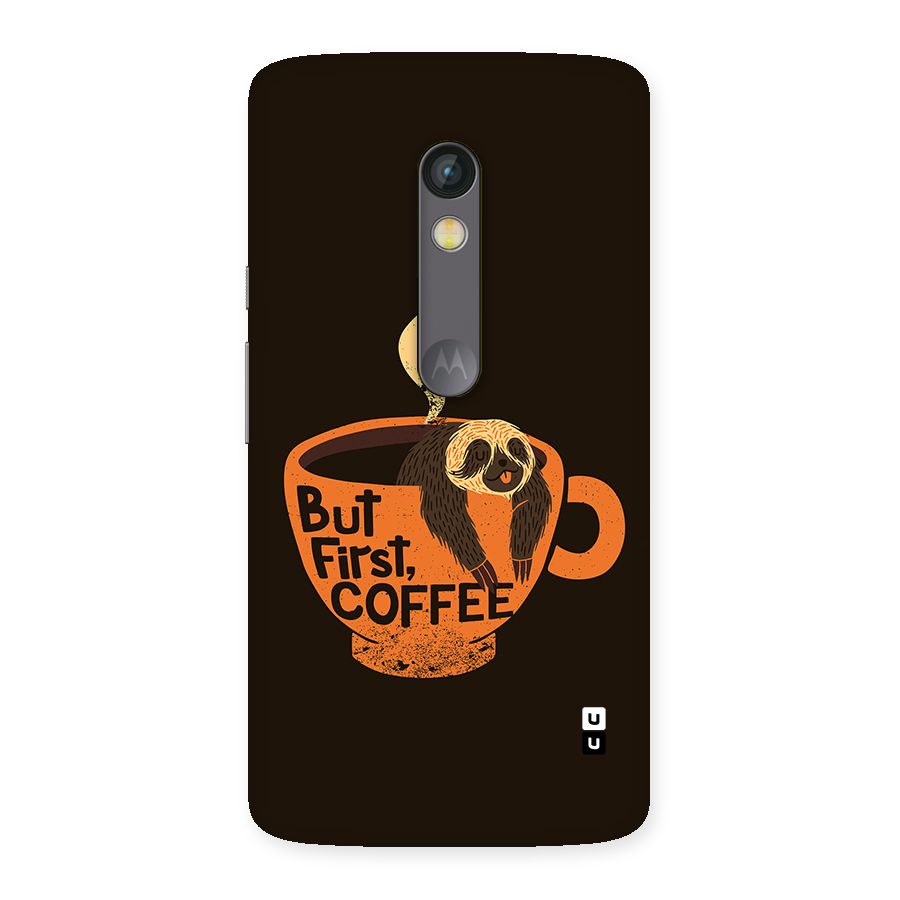 Lazy Coffee Back Case for Moto X Play