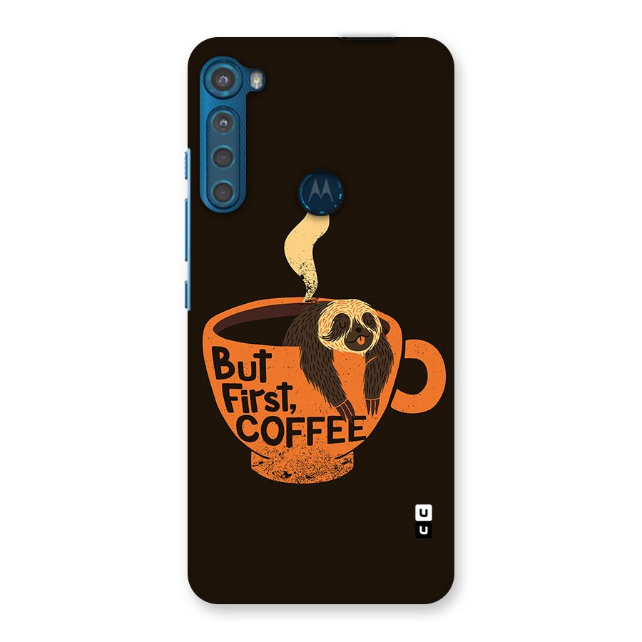 Lazy Coffee Back Case for Motorola One Fusion Plus