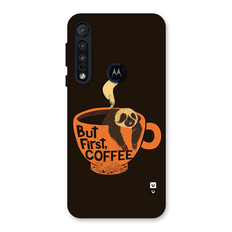 Lazy Coffee Back Case for Motorola One Macro