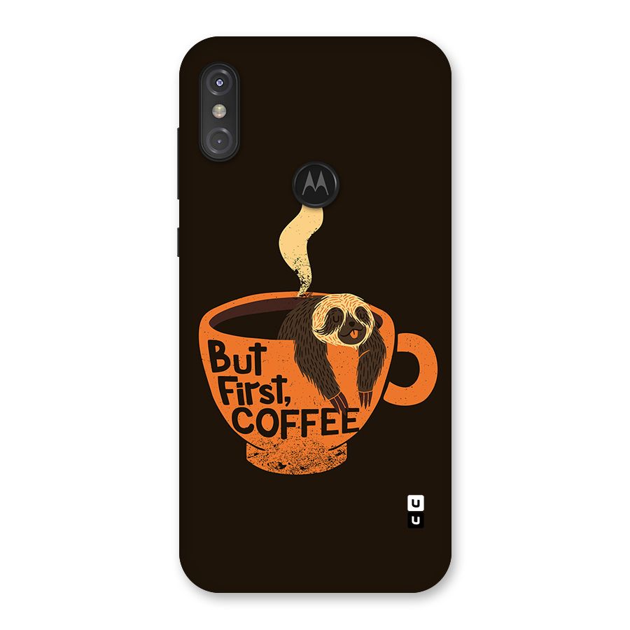 Lazy Coffee Back Case for Motorola One Power